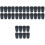 32Pcs Walking Stick Rubber Tips Black Hiking Crutch End Mats Durable 3