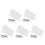 50Pcs White Air Conditioner Strainer Paper Self-Adhesive Filter Pads 10