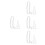 16Pcs Thin Transparent Extension Cord for Indoor LED String Lights 4