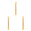 3Pcs Golden Window Pull Rods Aluminum Curtain Opener Handle for Home 7