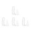 16Pcs Thin Transparent Extension Cord for Indoor LED String Lights 10