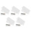 50Pcs White Air Conditioner Strainer Paper Self-Adhesive Filter Pads 11