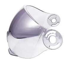 2Pièces Pare-Vent Plastique Gris Pour Casque Demi-Face