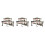 3Pcs Double Layer Bronze Chime Ancient Chinese Folk Souvenir Gift 5