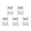 5Pièces Masques De Enfant Avec Oreilles Renard Assortis 4