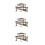 3Pcs Double Layer Bronze Chime Ancient Chinese Folk Souvenir Gift 9