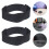 6St Zwarte Absorberende Hockey Shin Guard Straps Polyester Elastisch 10