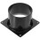 2St Zwarte Plastic Vent Adapter Duct Reducer Voor Auto Airflow 2