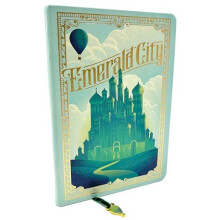 Wicked Emerald City Journal with Ribbon Charm by Insights Hardcover Bo