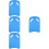 4Stk Schwimmboard Eva Himmelblau Kinder Pullkickboard Trainingshilfe 9