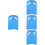 4Stk Schwimmboard Eva Himmelblau Kinder Pullkickboard Trainingshilfe 8