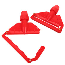 4Stk Robuster Wischmop Clip Kunststoff, Ersatzteil Rot