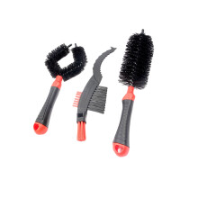 2Stk Fahrrad Kettenbürsten Set Rot Ergonomisch 3in1 Für