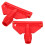 4Stk Robuster Wischmop Clip Kunststoff, Ersatzteil Rot 2