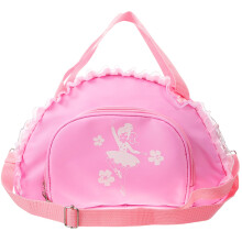 3Stk Vielseitige Tanztasche Rosa Nylon Mit Schuhfach