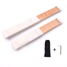 2Stk Kompakter Holzgitarre Fingerübungsgerät Weiß Für Gitarrenspiel
