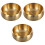 3Stk Teetassen Waschschale Messing Gold Und Elegant 3