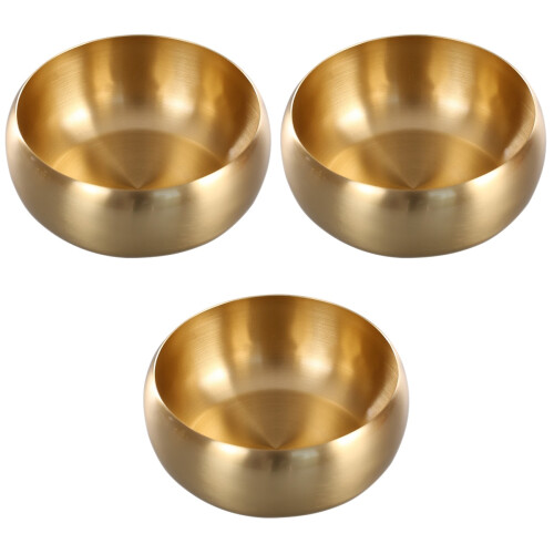 3Stk Teetassen Waschschale Messing Gold Und Elegant 2