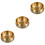 3Stk Teetassen Waschschale Messing Gold Und Elegant 5