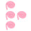 4Pièces Roses Longs Remplisseur Lit Tête De Lit 7