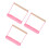 3Stk -Papageiensitz Aus Holz Mit Pinker Ablage Für Kleine 5