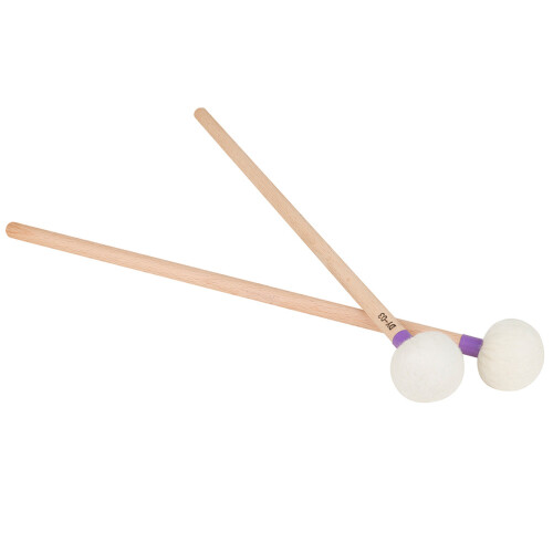 4Stk Langlebige Felt Drumstick Holzgriff Percussion Tool Lila Ersatz 1