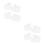 4Paren Paar PP Schoenspanners Wit Sneaker Mules Kreuk 4