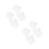 4Paren Paar PP Schoenspanners Wit Sneaker Mules Kreuk 7