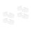 4Paren Paar PP Schoenspanners Wit Sneaker Mules Kreuk 5