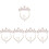 5Sets Kleine Set Gold Halskette Ohrclips 7