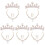 5Sets Kleine Set Gold Halskette Ohrclips 4