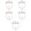5Sets Kleine Set Gold Halskette Ohrclips 9