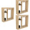 3Sets -Fotohalter Holz Beige Mit Langlebiger Urne Für 7
