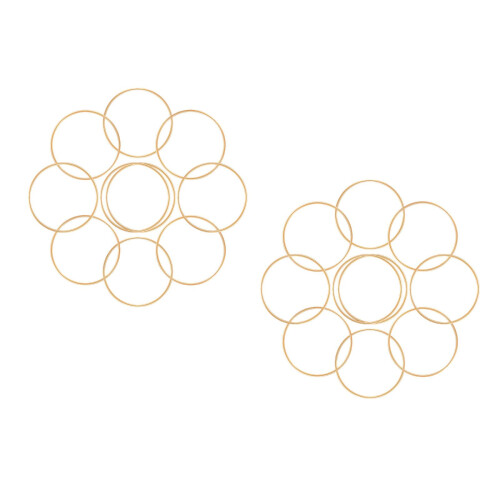 20Stk Metallringe Gold DIY Makramee Wandanhänger 1
