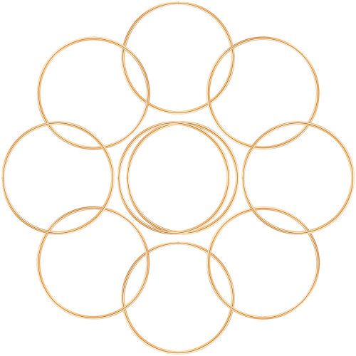 20Stk Metallringe Gold DIY Makramee Wandanhänger