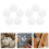 60Stk Mini Weiße Pompons Polyester Weich Für Bastelideen 10