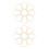 20Stk Metallringe Gold DIY Makramee Wandanhänger 6