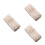 3Stk Baumwollspitzen Beige Edging Stoff Für DIY Und 6