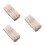 3Stk Baumwollspitzen Beige Edging Stoff Für DIY Und 8