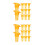 120Pièces Protecteur Cage Plastique Orange Pour 6