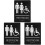 3Stk Toilettenschilder Rollstuhl Behindert Neutral 4