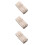 3Stk Baumwollspitzen Beige Edging Stoff Für DIY Und 3