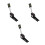 3Stk Präziser Kindermeter Höhenmesser Wandmontage Robustem Abs/pvc 9