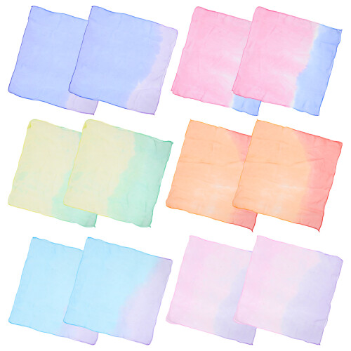 60Stk Multicolor -Schals - Und Tanzschals Kinder 1
