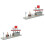 2Stk Simuliertes Stationsmodell Kinder DIY ABS Spielzeug 3