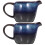 10Pcs Compact Blue Ceramic Milk Pitchers for Coffee Tea Sauce Serving 2