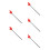 5Stk Roter Fingerzeiger Lehrer Pointer Aus ABS Für Unterricht 7