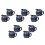 10Pcs Compact Blue Ceramic Milk Pitchers for Coffee Tea Sauce Serving 9