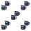 10Pcs Compact Blue Ceramic Milk Pitchers for Coffee Tea Sauce Serving 7