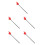 5Stk Roter Fingerzeiger Lehrer Pointer Aus ABS Für Unterricht 5